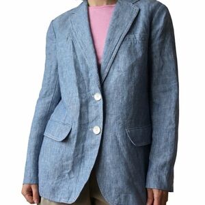 Lauren Ralph Lauren Chambray Boyfriend Blazer